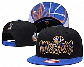 Warriors Team Logo Black Blue Adjustable Hat GS,baseball caps,new era cap wholesale,wholesale hats